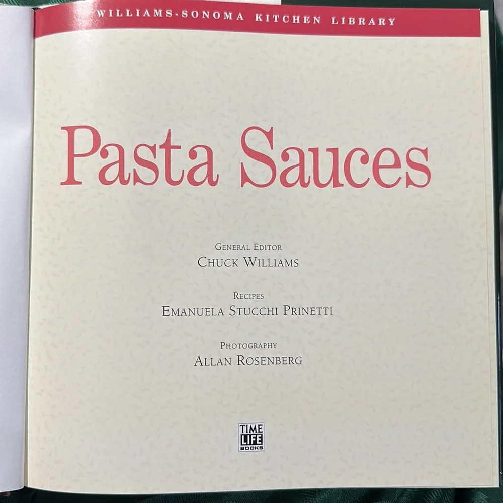 Pasta Sauces by Williams-Sonoma 1994